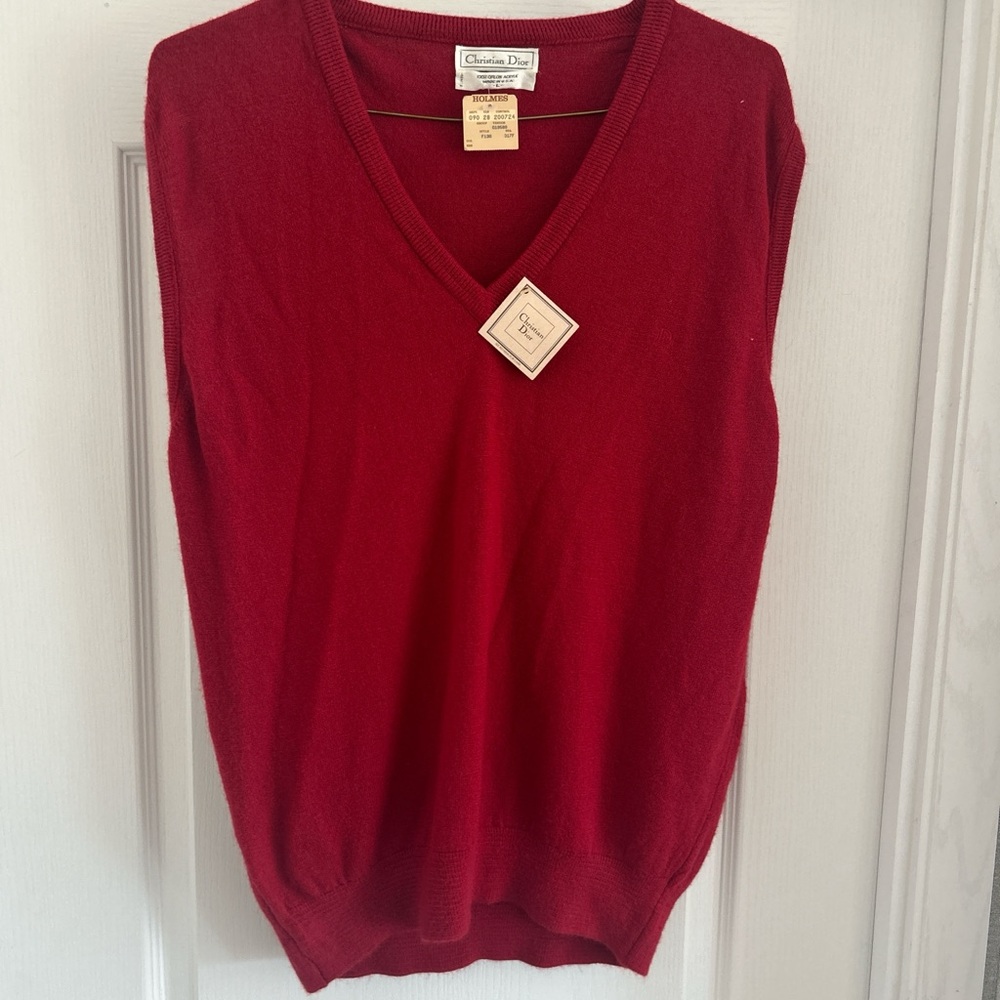 Dior Vibrant Red Knitwear